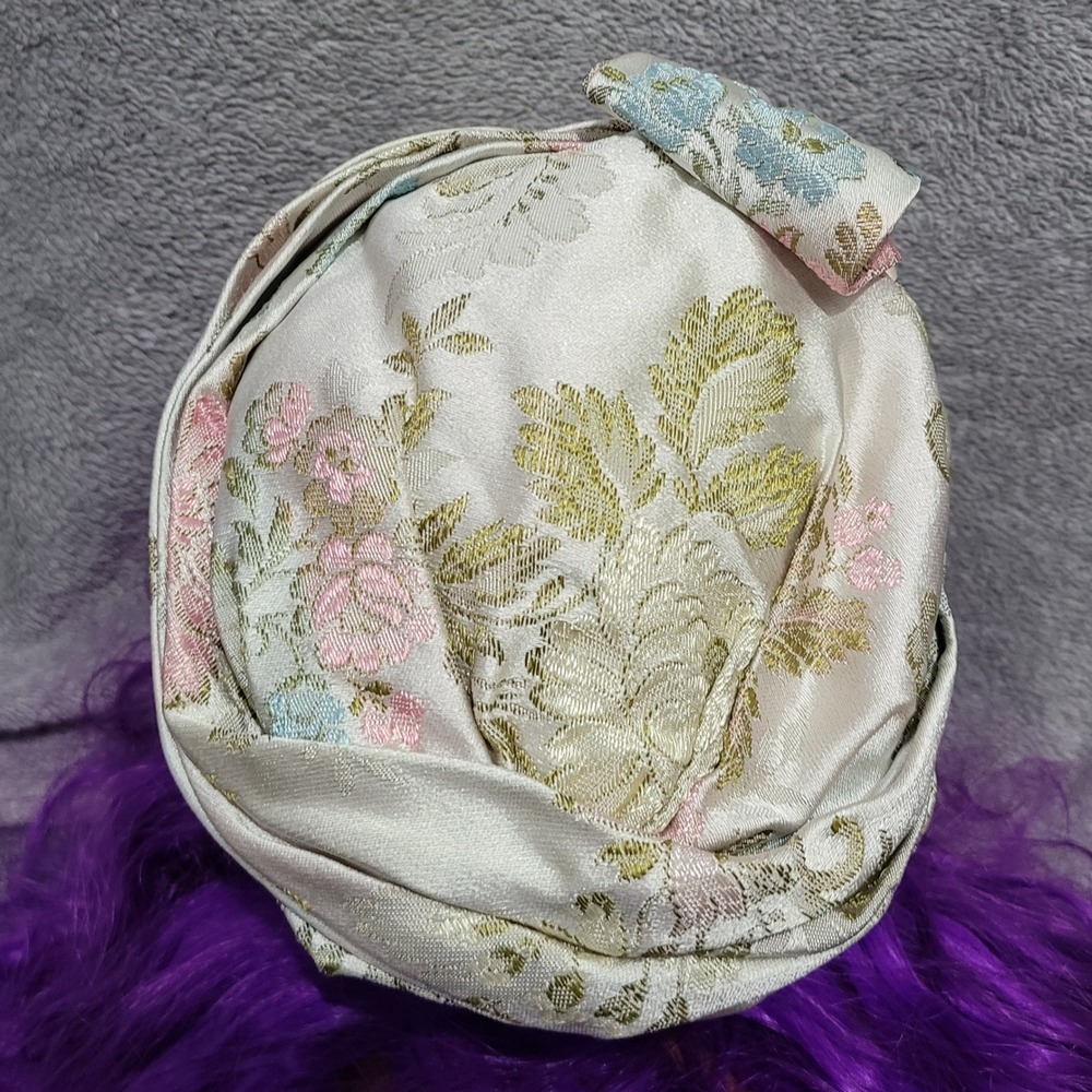 Christian Dior vintage hat turban 50s 60s floral pastel regency glam bow chic - Picture 6 of 16